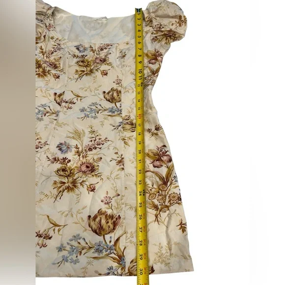 Dôen Marci Cotton Silk Puff Shoulder Mini Dress - Picture 8 of 12